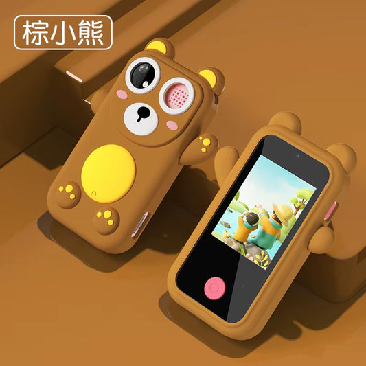 Kids Toy Smartphone Appearance with MP3 Games Daily Reminder Function with Silicone Case Touch Screen Digital Camera