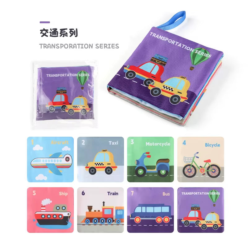 Babies Fabric Cloth Book Montessori Educational Story Book Animals Numbers Kids Children Newborn Infant Baby Kids Montessori