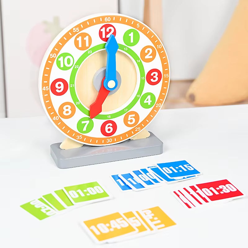 High Quality Time Learning Matching Board Digital Clock Games Montessori Early Education Math Teaching Tool Toy for Children