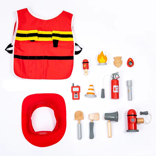 68 Montessori Wooden Repairman Game Tools Boy Toy Simulation Chainsaw Wrench Repair Kits Role Play Educational Toys for Children