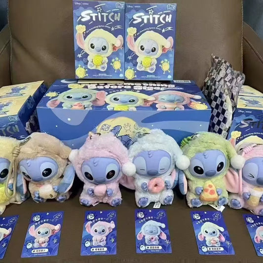 Stitch Eat Sometime before Sleep Plush Dolls and Blind Boxes Figures and Cute Ornaments Gifts Wholesale