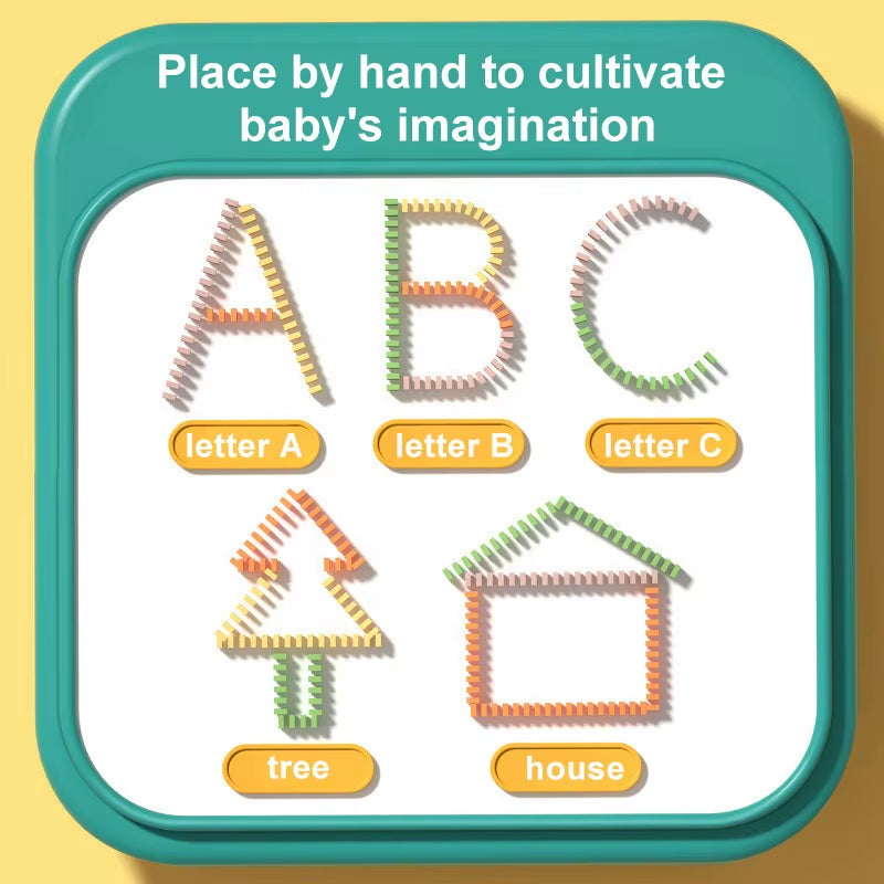 Domino Tokens Mexicain Kids Toys Electric Little Train Domino Building Block Toy Kids STEM Building Montessori Toys