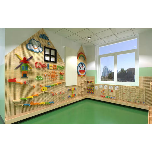 New Arrival Montessori Toys Educational Wooden Toys for Kids Interactive Wall Game for Indoor Playground