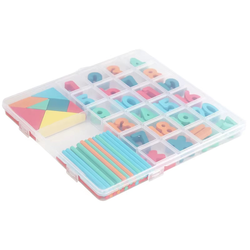 Wooden Math Learning Setgeometry and Arithmetic Educational Toy Montessori-Inspired Early Learning Puzzle Develops Math Skills