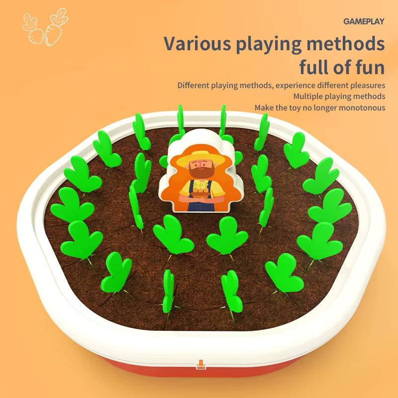 Radish Pulling Toy 1-4 Years Montessori Early Education Multi-Functional Boys and Girls Baby Children Patchwork Teaching AIDS